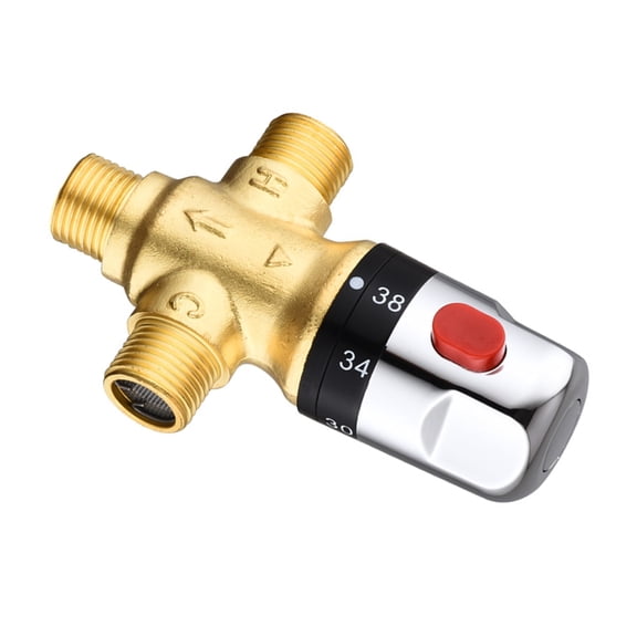 WINDLAND Advanced Home Plumbing Valves 1/2 DN15 Brass Valves with Thermostatic Control