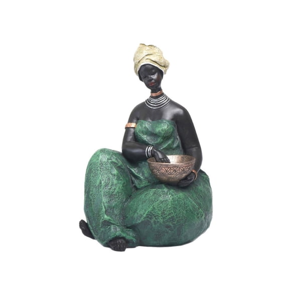 WINDLAND African Statue and Sculptures for Home Decorations African Lady Figurines Gift