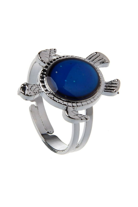 Adjustable Magic for Turtle Color-changing Ring with Temperature Ring for Couple