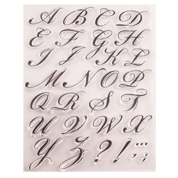 WINDLAND Alphabet Letter Silicone Clear Seal Stamp DIY Scrapbooking Embossing Photo Album