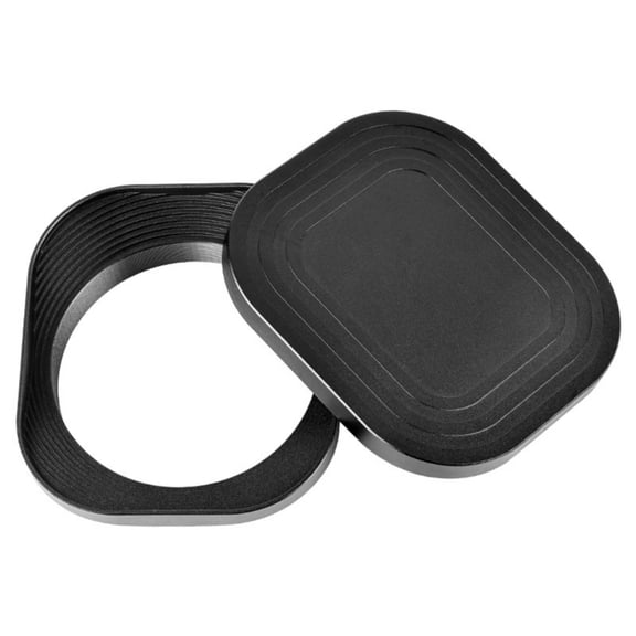 WINDLAND 62mm Square Lens Hood Aluminum Alloy Offers Glares Reduction and Lens Guards