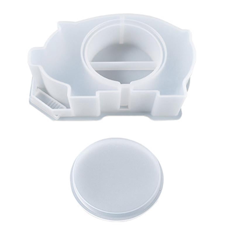 WINDLAND Animal Piggy Bank Resin Silicone Mold Money-saving Box Mold ...