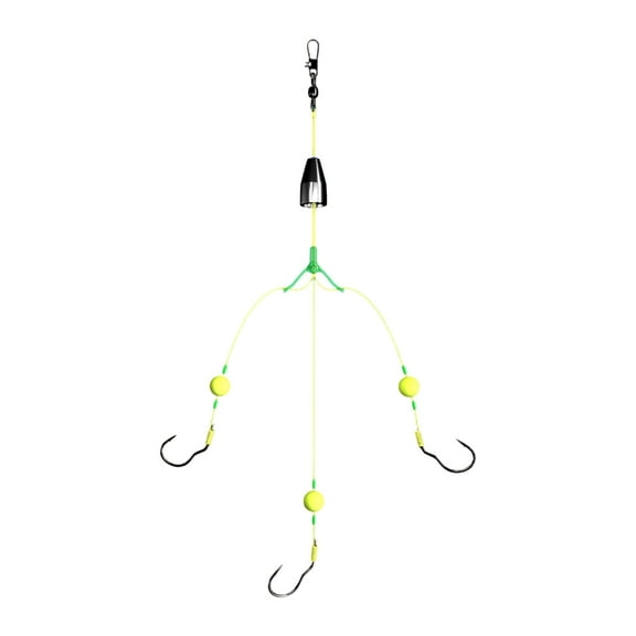 WINDLAND Anti Bottom Carp Rigs Fishing Lures Carp Fishing Hook Ready Make 3 Way Swivels Connectors Triple Hook Fishing Hair Rigs