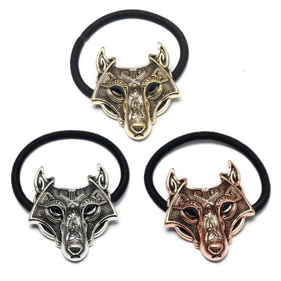 WINDLAND Antique Animal Pattern Hair Ties Elastic Metal Hair Accessories for Women Girls