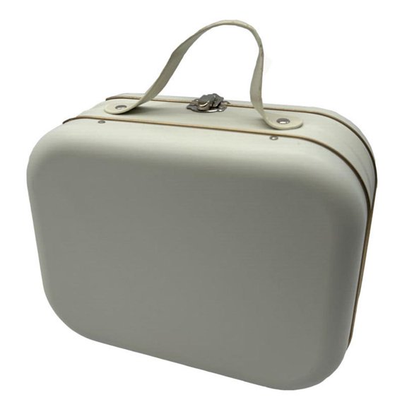 WINDLAND Antique Finish Tinplate Container With Sturdy Locking Clasp And Convenient Carry Handle Retro Storage Box