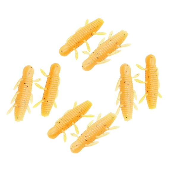 WINDLAND Artificial Baits for Trout 55mm Sinking Worm Baits Add Salt Fishy Smell