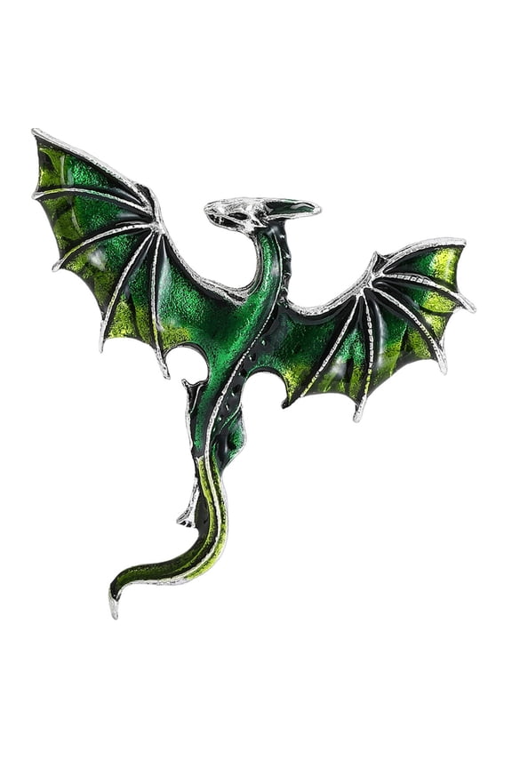 Artistic Enamel Dragon Brooch Lightweight Alloy Gift for Event and Celebrations