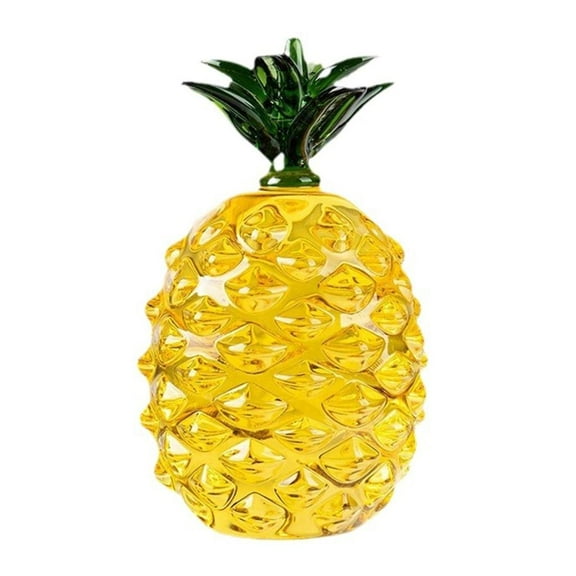 WINDLAND Artistic Glass Pineapple Statue Centerpieces Ornament for Home or Office Decors