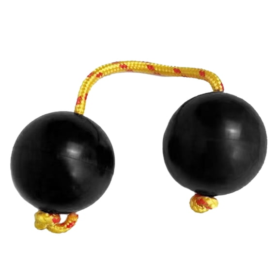 WINDLAND Aslatuas Rhythmic Balls Sets Music Egg Shaker Rattle Double Gourd Drum Balls Set