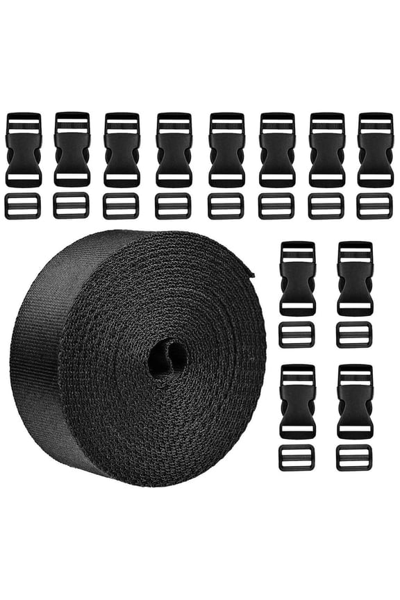 Backpack Accessories Kit Buckles Straps Set Nylon Webbing Strap Clip Buckle