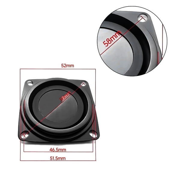 WINDLAND Universal Woofer Radiator Bass Passive Speaker 2/3/4inch Low Frequency Loudspeak