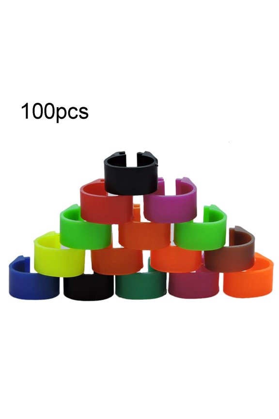 Bird Ring Leg Bands Plastic Labels for Bird Management Pigeons Accessory