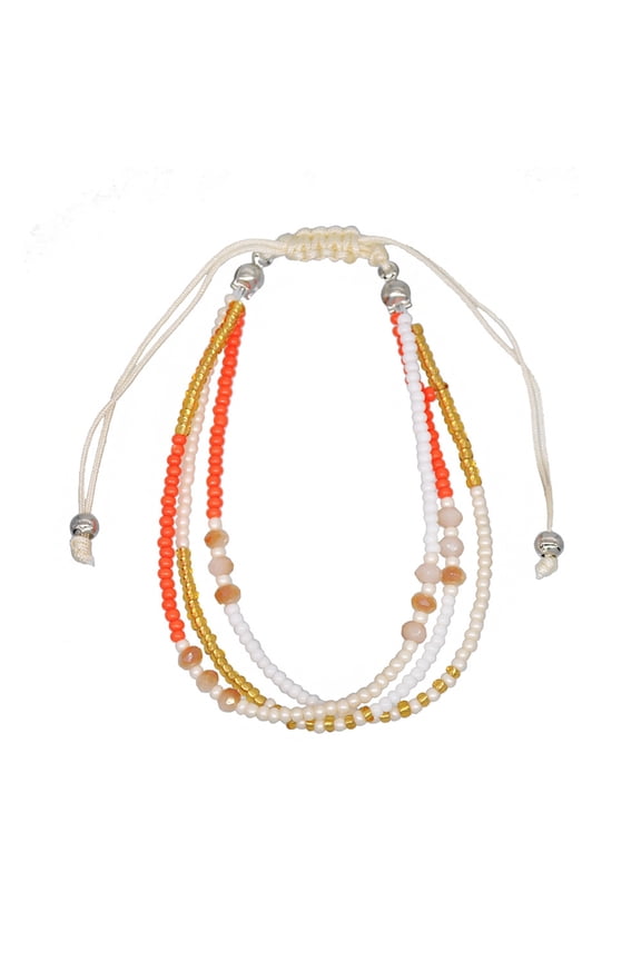 Ethnic Multilayer Multicolor Resin Beads Bracelets for Women Handmade Bracelet