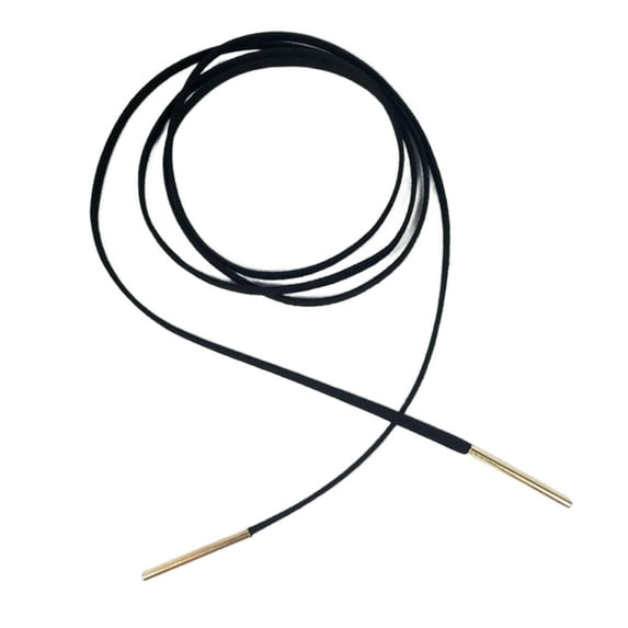 WINDLAND Braided-Cord Black Choker Bowknot Rope Chain Necklace Unisex Jewelry for Women Wide Wax Rope Braided-Necklaces Chain