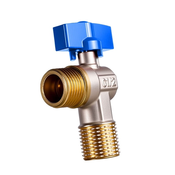 WINDLAND Brass 1/2inch Turn Angle Stop Valves Hot/Cold Water Flows Control Valves Regulator