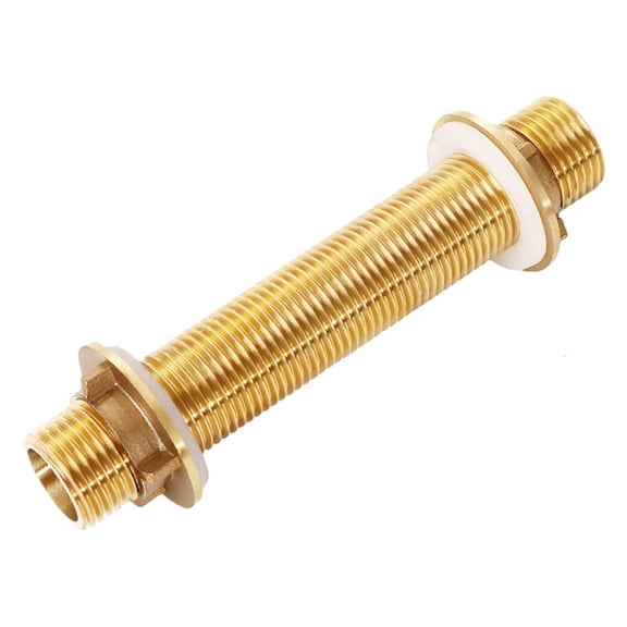 WINDLAND Brass Bulkhead Fitting Suitable for Water Tanks & Garden Hoses, Corrosion Resistant Design Quick Repairs And Maintenance
