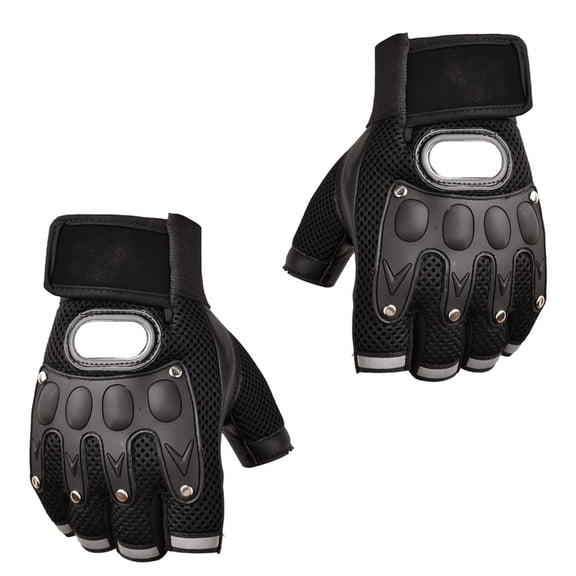 WINDLAND Breathable Half Finger Motorcycle Gloves Knuckles Protective Cycling Gloves for Outdoor Climbing Hiking Hunting Gloves