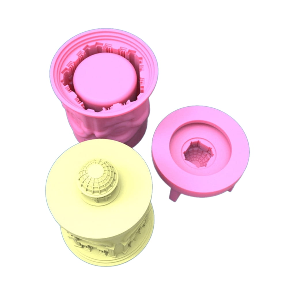 WINDLAND Building Storage Jars Silicone Mold DIY Candle Holder Tool Concrete Casting Mold Plaster Crafts Making Supplies Nonstick