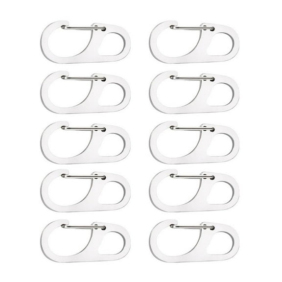 WINDLAND Carabiner Clip, 10Pcs Heavy Duty Carabiner Hook for Gym, Camping, Hiking, Outdoor, Small Carabiners for Leashes, Harness