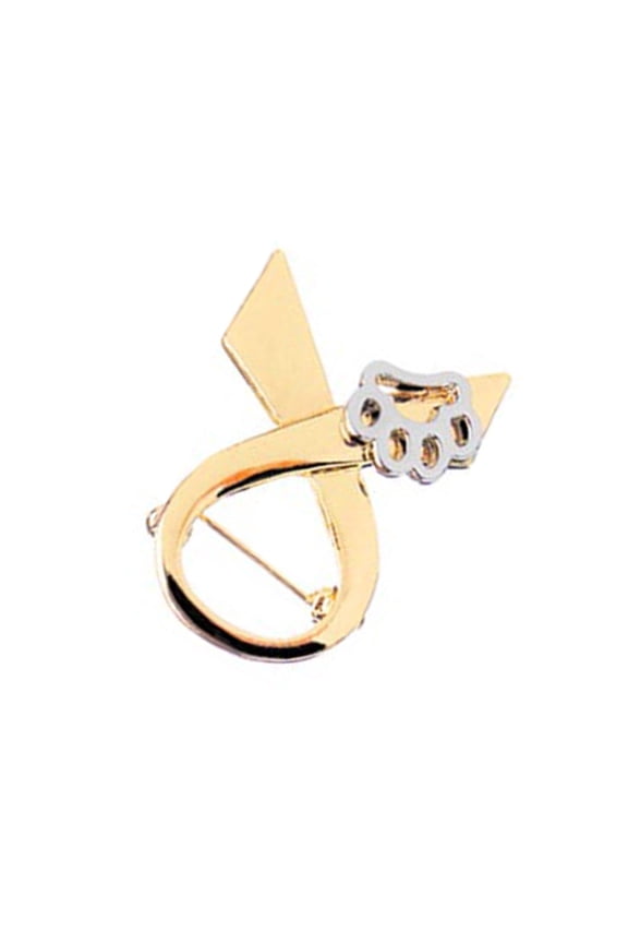 Trendy Zinc Alloy Pet Print Bowknot Tie Brooch Eye catching Paw Pin Charm