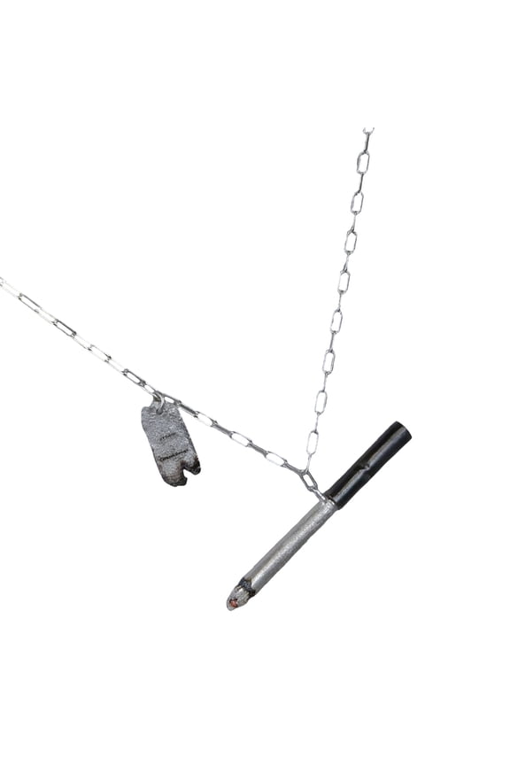 Cigarettes Shaped Pendant Chain Statement Pieces Sturdy Alloy Necklace Suitable for Everyday Occasions