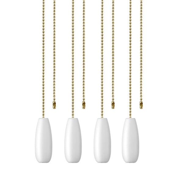 WINDLAND Classical Ceiling Fan Pull Chain Set Light Fixture Extensions Long Pull Chain Elegant Ceiling Light Chain Pulls for Home