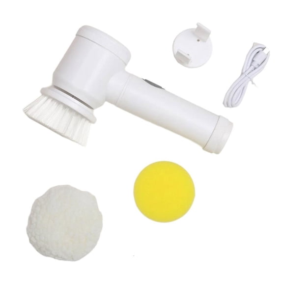 WINDLAND Cleaning Electric Handheld Scrubbers with 6 Headsfor Tile, Floor, and Grout Maintenance