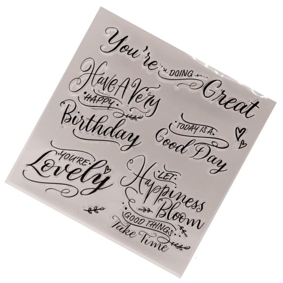 WINDLAND Clear Silicone Stamper Journaling Stamping Tool for Scrapbooking Card Making