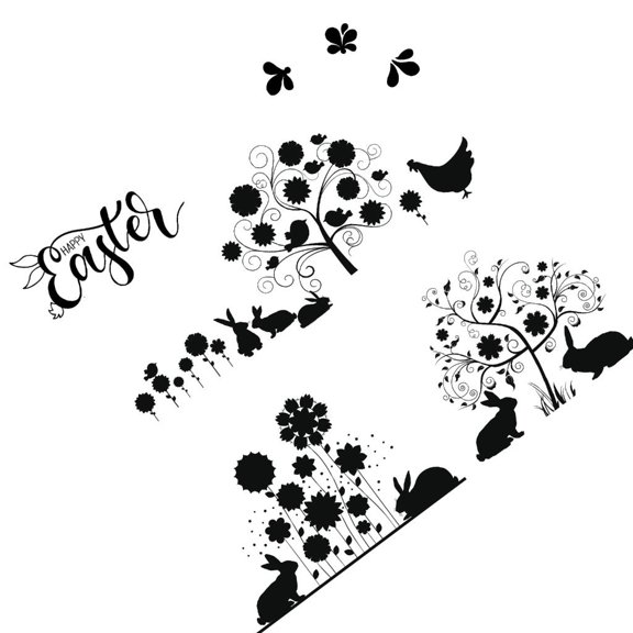 WINDLAND Clear Stamps Easter Series Silicone Seal Stamp DIY Scrapbooking Card Making Gift