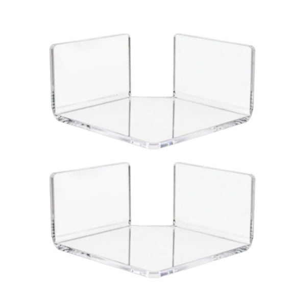 WINDLAND Clear Wall Mount Corner Shelf Strong Acrylic for Camera Plant Accessories