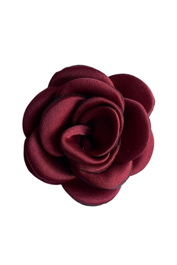 Camellia Brooch Women Fashion Lapel Pins Hair Hat Accessories Vintage Camellia Corsage Pin Lapel Pins for Sweater Cloth