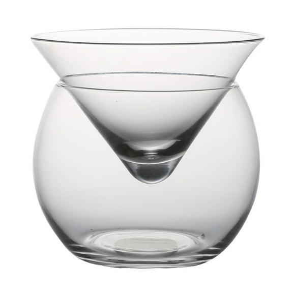 WINDLAND Cocktail Bar Cups Saloon Bartender Double Deck Wine Glass Set Martini Cups Wedding Glass Champagne Cups Ice Cream Cups