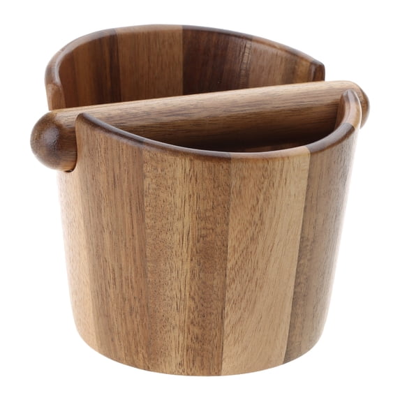 WINDLAND Coffee Powder Knock Box Solid Wood Espresso Grounds Bucket Retro Cafe Bar Counter Waste Box Chic Tool Accessory