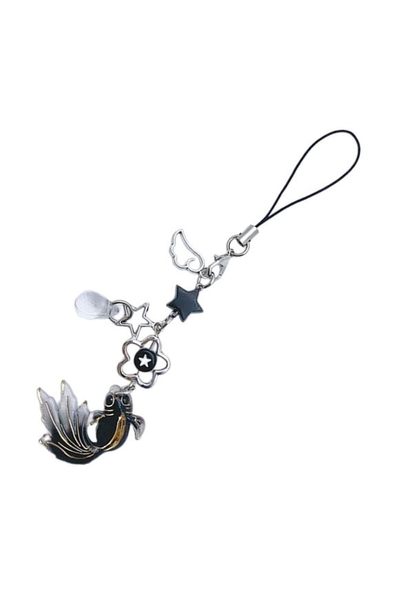 Cute Kois Fish Star Keychain Lanyard String Fashion Straps Decor for Phone Cases