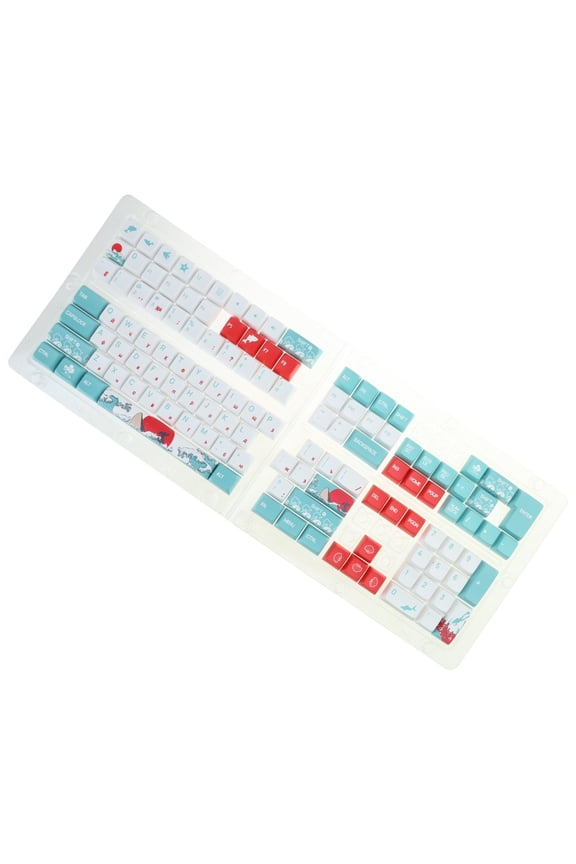 Russian Keycaps Coral Sea Mechanical Keyboard Keycap for Enthusiasts Gaming