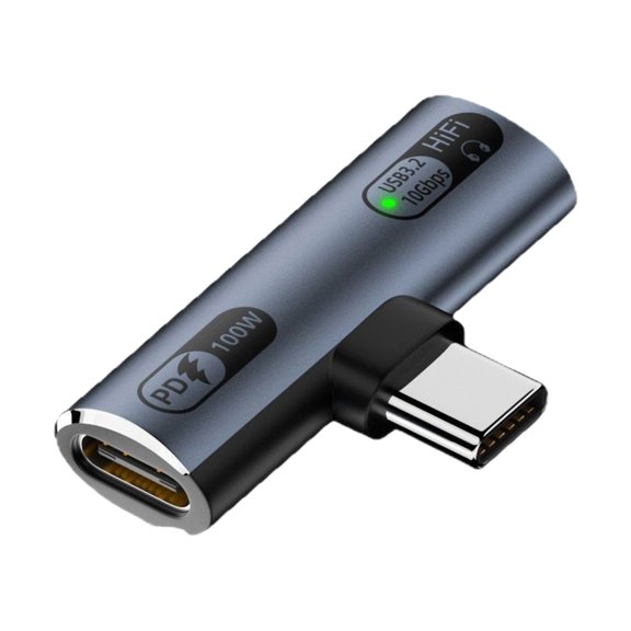 WINDLAND Portable USB C Splitter Adapter for Uninterrupted Music &Quick Device Charging