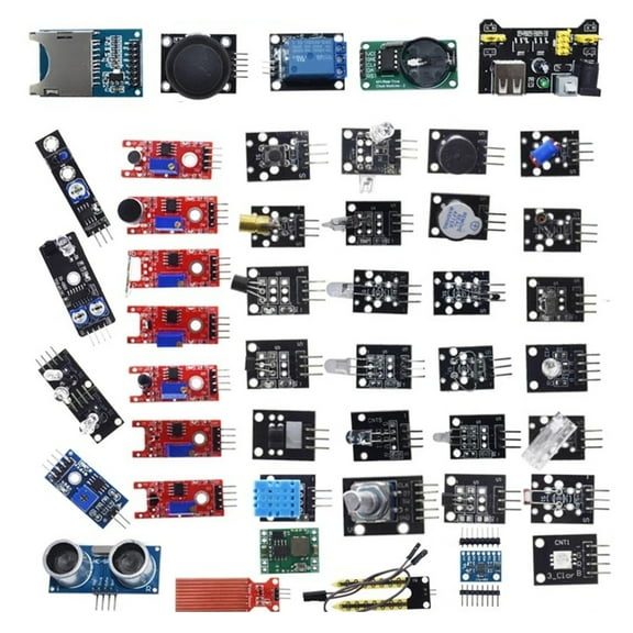 WINDLAND Comprehensive Electronics Starter Pack With Organized Case For Systems