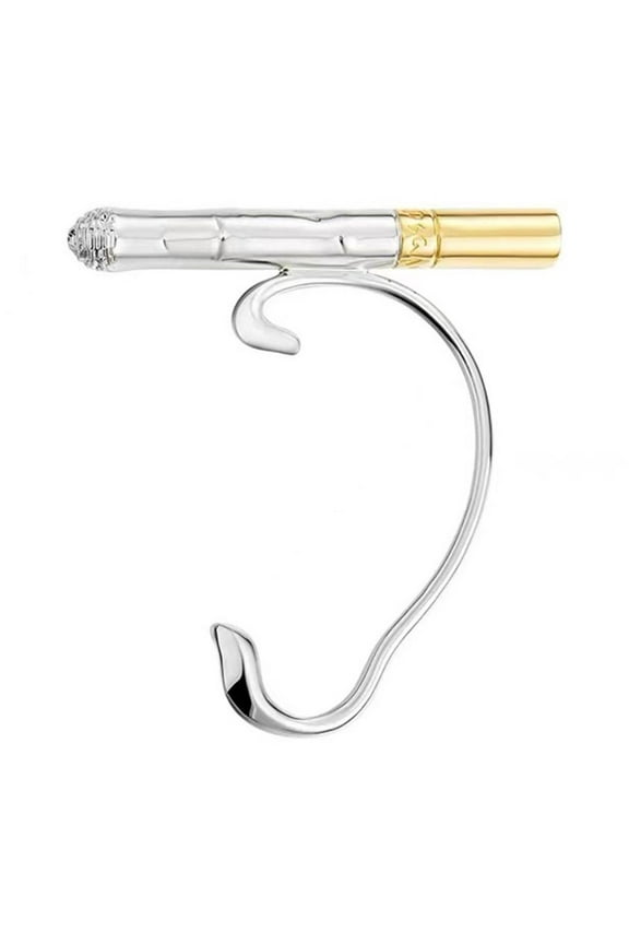 No Piercing Ear Hanger Fashionable Cool Cigarette Shaped Ear Clip Jewelry Ornament
