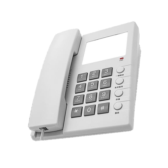 WINDLAND Corded Landline Phone Big Button Hotel Room Wall Mount/Desk Telephone Simple for Guest Rooms with Clear Auditory Sound