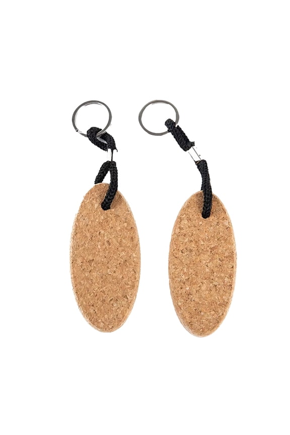 Cork Floating Keychains Buoyance Key Rings Ultraweight Wooden Keychains