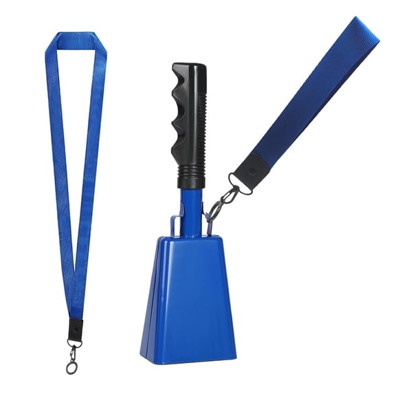 WINDLAND Cowbell with Handle Noise Maker Cheering Bells School Bells Hand Call Bells