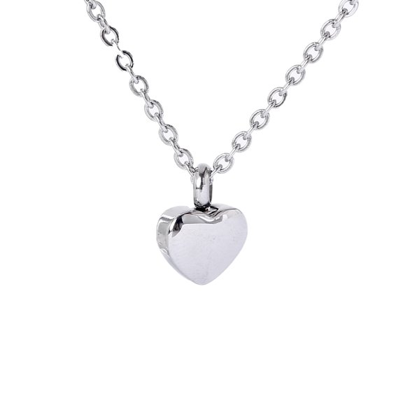 WINDLAND Cremation Urn Heart-shaped Cream Jar Necklace for Ashes Memorial Keepsake