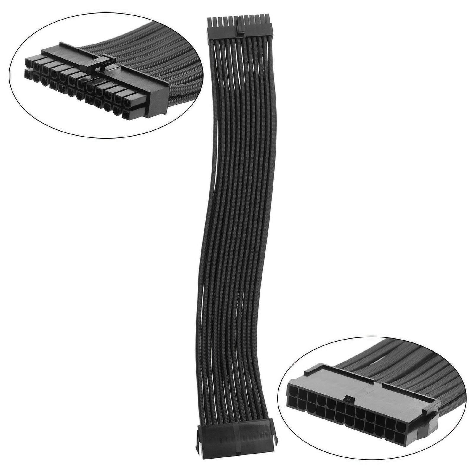 WINDLAND Custom PSU Sleeved Cable Extension Kit 18AWG 24Pin ATX /8 Pin