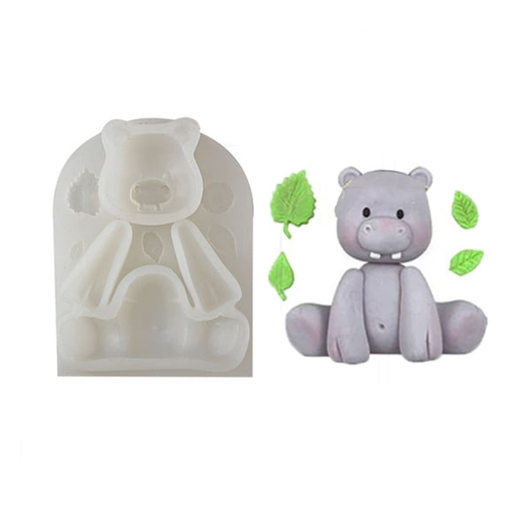 WINDLAND Cute Elephant Giraffe Mold Silicone Mold Animal Shape Candy Fondant Mold