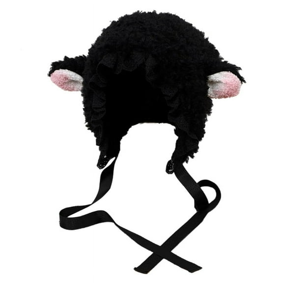 WINDLAND Cute Lolita Beanie Hat Easter Christmas Little Lamb Ears Hat Costume Party Cosplay Lamb Hats with Ruffles