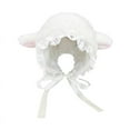 thumbnail image 1 of WINDLAND Cute Lolita Beanie Hat Easter Christmas Little Lamb Ears Hat Costume Party Cosplay Lamb Hats with Ruffles, 1 of 17