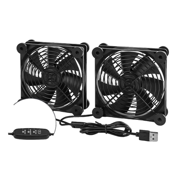 WINDLAND DC5V USB Cooling Fan 120mm with Switches for Home Office Networking Equipment, Sound Video Cabinets, Gaming PC, and Laptop