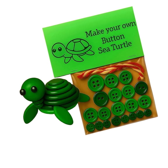 WINDLAND DIY Button Art Set Includes All Supplies for Crafting Activity