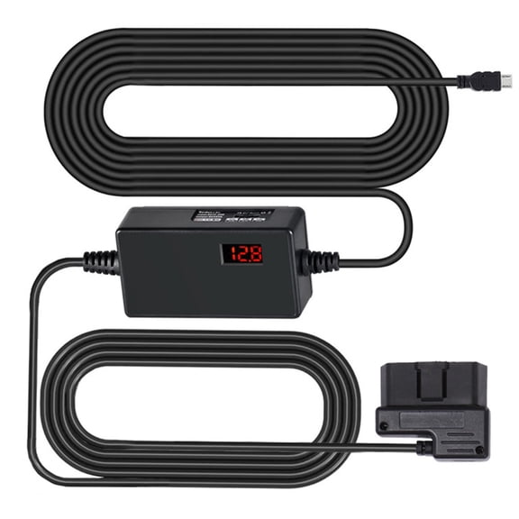 WINDLAND OBD Power Cable for Dashing Camera USB/USB C OBD Power Cable Adapter 12-24V to 5V