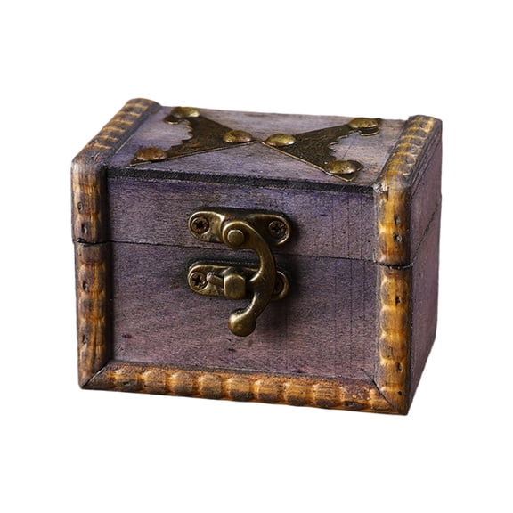 WINDLAND Dateless Locking Wooden Storage Box Style Design Secure Combination Locking Spacious Interior For Collectibles